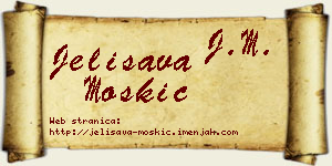 Jelisava Moskić vizit kartica
